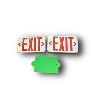 50685 LED White Thermoplastic Hardwired Exit Sign