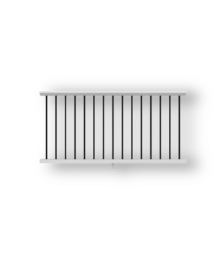 50694 White Composite Deck Rail Kit with Balusters