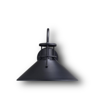 50696 Matte Black 1-Light Outdoor Wall Lantern