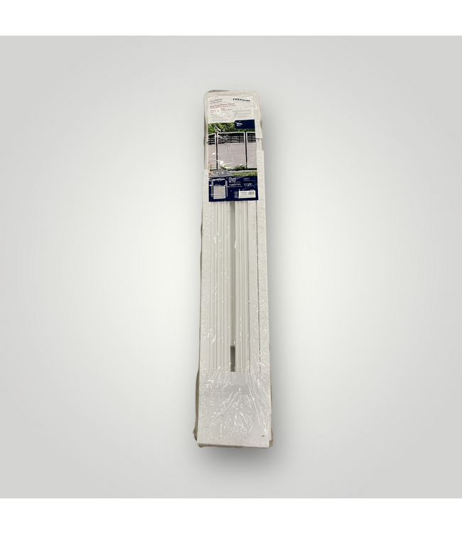 50701 6ft x 4ft White Vinyl Flat Top Fence Panel