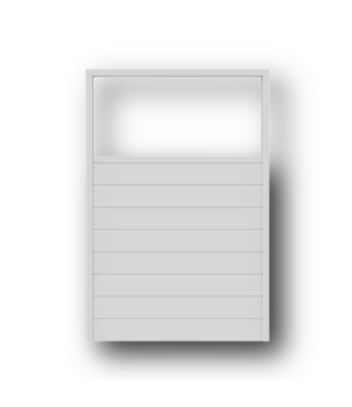 50701 6ft x 4ft White Vinyl Flat Top Fence Panel