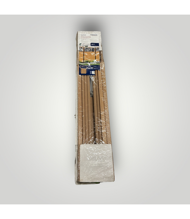 50702 6ft x 4ft Cypress Vinyl Flat Top Fence Panel