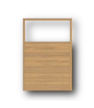 50702 6ft x 4ft Cypress Vinyl Flat Top Fence Panel