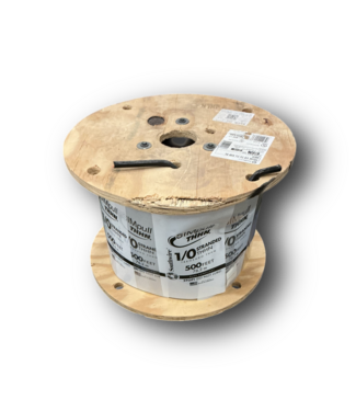 50710 1/0 -AWG Black Stranded Copper THHN Wire (500 Ft)