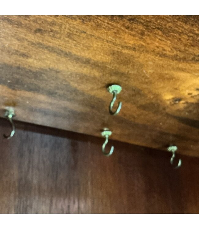 50686 Vintage Mahogany China Cabinet 46"W