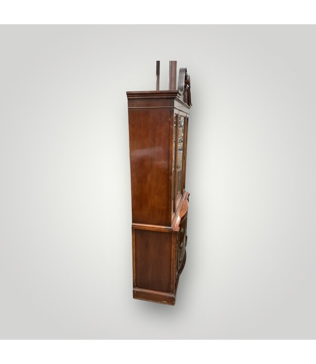 50686 Vintage Mahogany China Cabinet 46"W