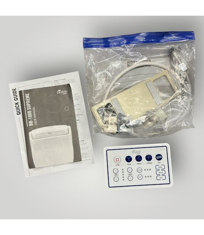 50706 White Elongated Heated Bidet Toilet Seat