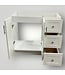 50718 Davies True White Bathroom Vanity Base 36"