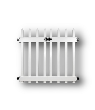 50723 White Vinyl Fence Gate 34-in H x 40-in W