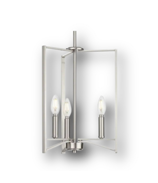 50724 3-Light Brushed Nickel Pendant Light