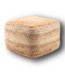 50725 Coastal Beige Jute Ottoman