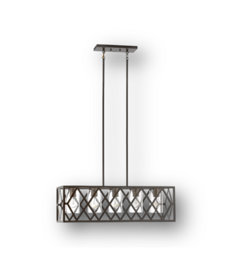 50726 5-Light Olde Bronze Linear Pendant Light