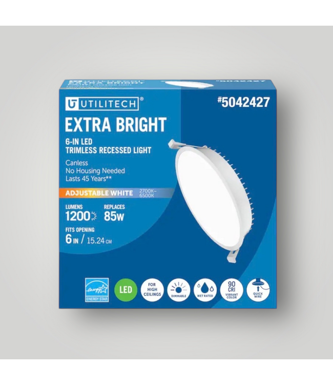 50728 4‑In LED Canless Trimless Recessed Downlight