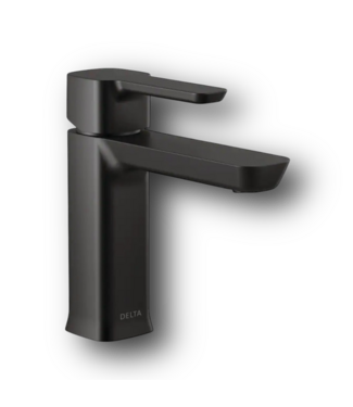50732 Single Handle Matte Black Bathroom Faucet