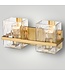 50739 2-Light Modern Gold Vanity Bath Light