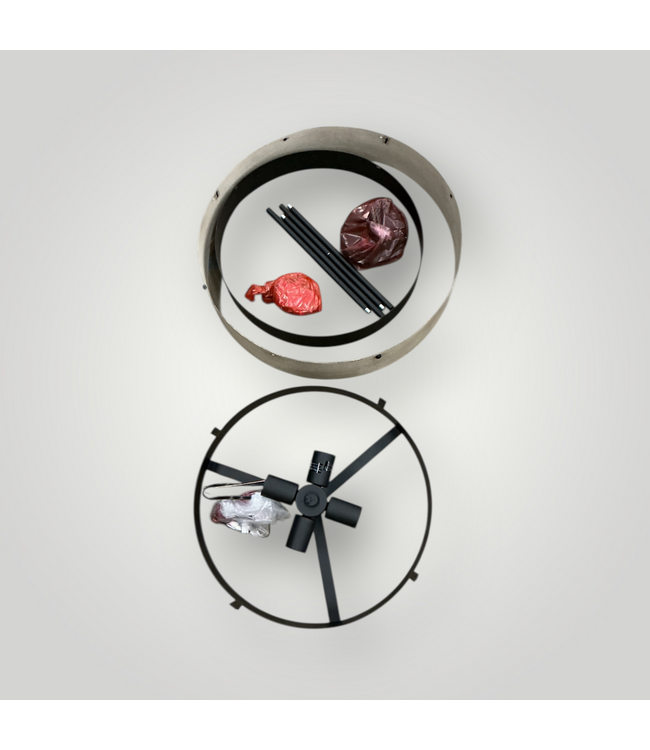 50743 20.13-in Matte Black Pendant Light