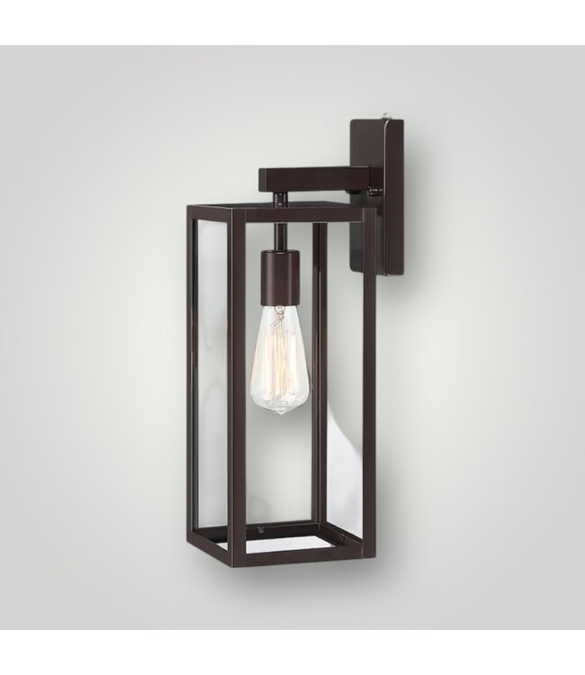 50746 Matte Bronze Outdoor Wall Lantern 2-pk