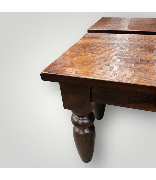 50736 Rustic Mahogany Bench (Set of 2) 70"W x 18.5"H