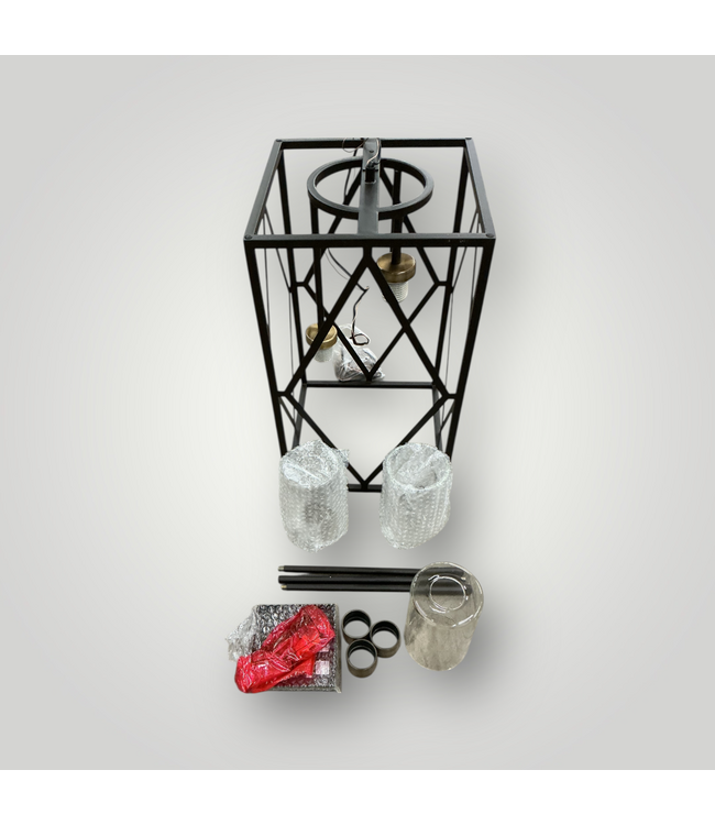 50744 12-in Olde Bronze Pendant Light