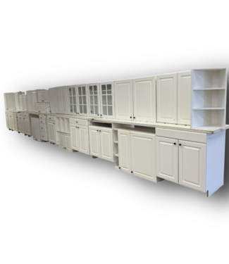 50741 Powder White Cabinet Set of 29-pcs