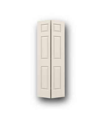 50752 White 6-Panel Bifold 30-in x 80-in