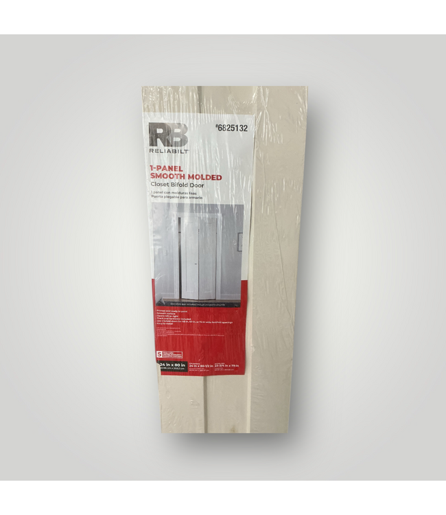 50755 1-Panel Bifold Door 24-in x 80-in