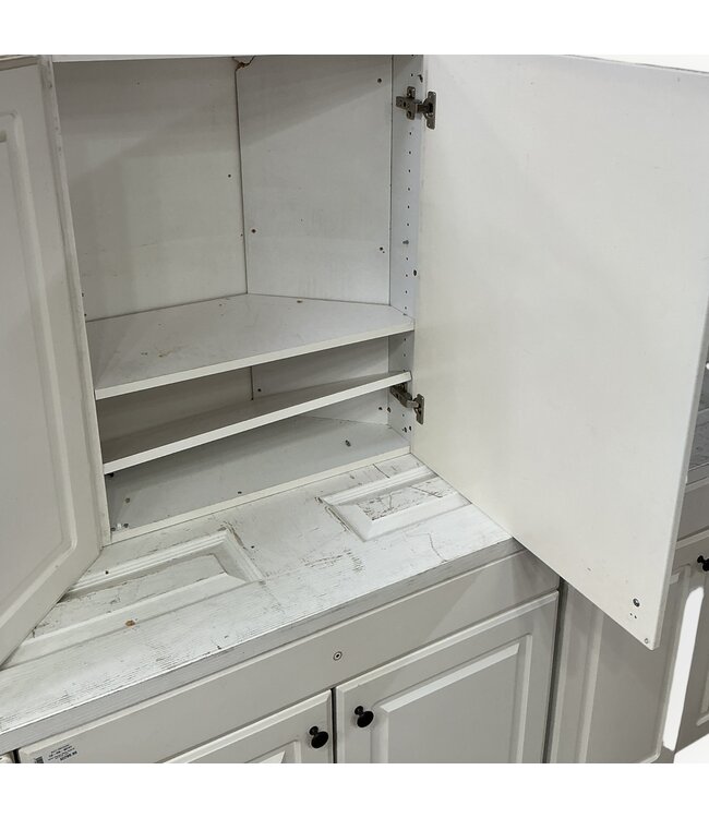 50741 Powder White Cabinet Set of 29-pcs