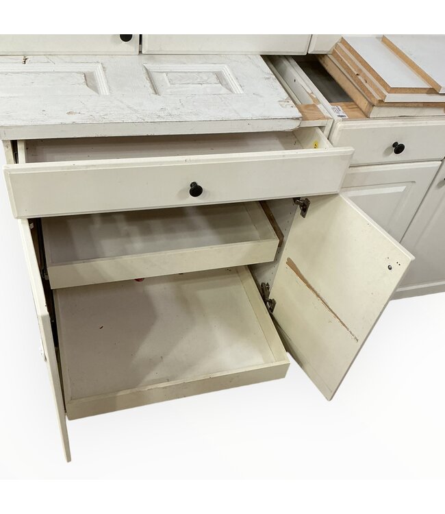 50741 Powder White Cabinet Set of 29-pcs