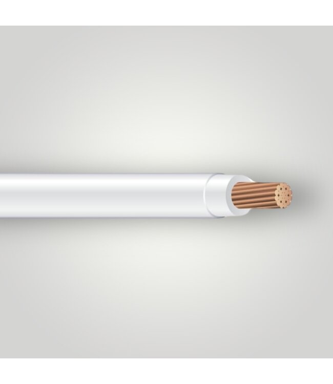50762 White Stranded Copper 500-ft