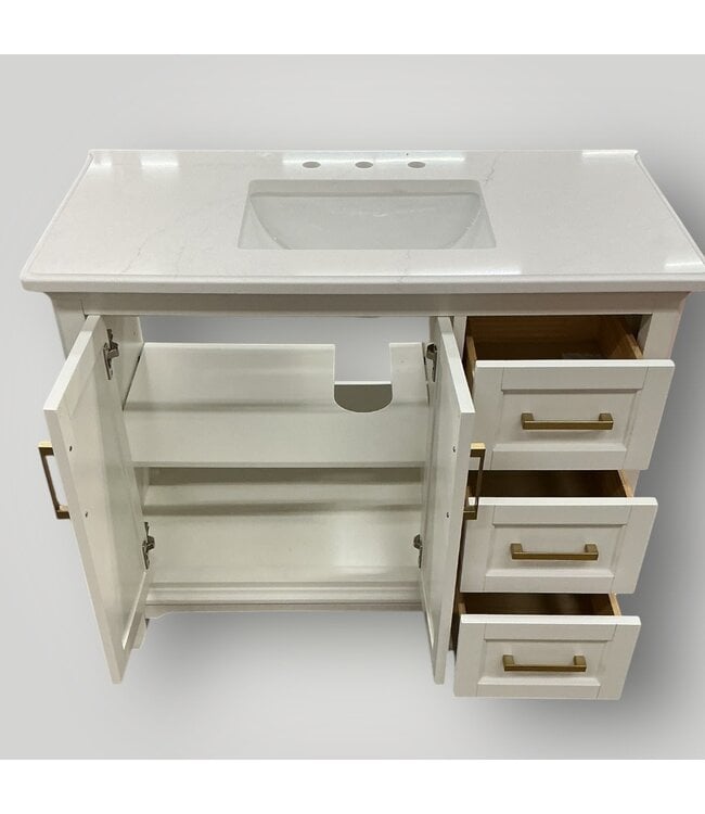 50783 Elegant Single Sink Bathroom Vanity 43"W