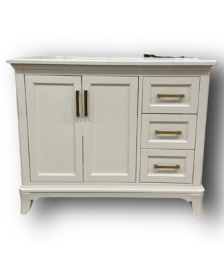 50783 Elegant Single Sink Bathroom Vanity 43"W