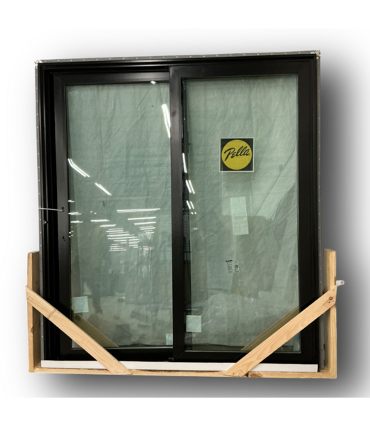 50788 Black Aluminum Sliding Patio Door 71.5"W