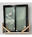 50788 Black Aluminum Sliding Patio Door 71.5"W