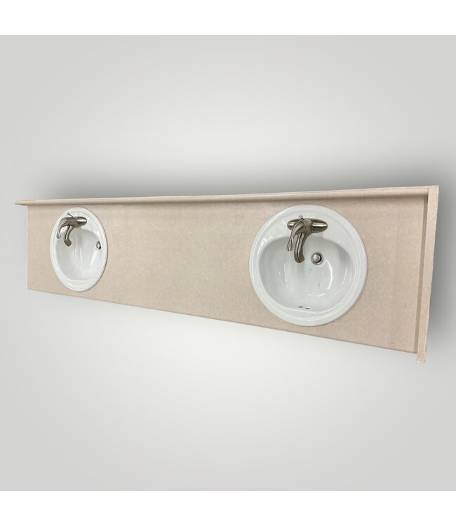 50792 3 Base Double Vanity With Top And Sinks 91"W