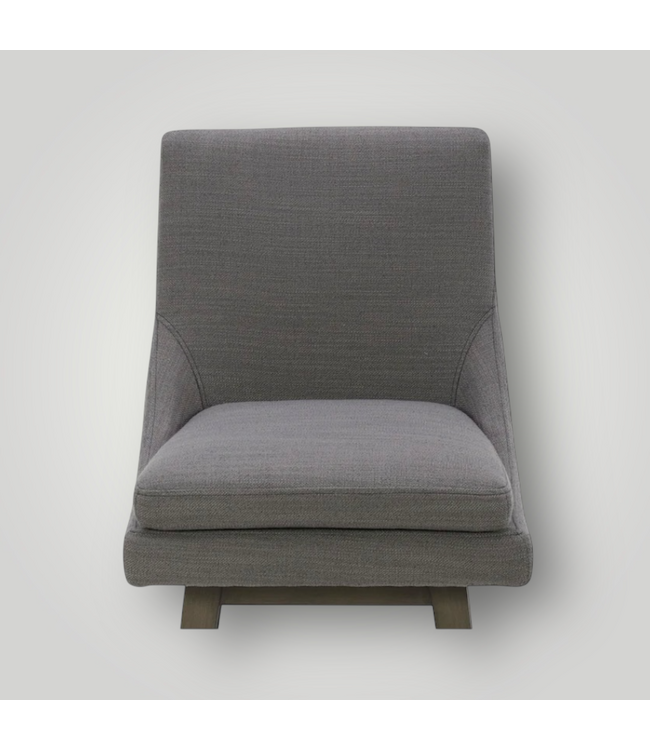 50829 Swivel Bar Stool Antique Gray Wood Finish