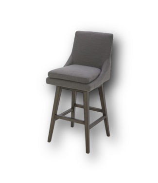 50829 Swivel Bar Stool Antique Gray Wood Finish