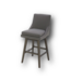 50829 Swivel Bar Stool Antique Gray Wood Finish
