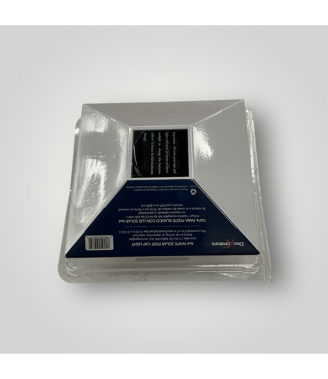 50833 White Solar LED Post Cap Fits 4x4 Post