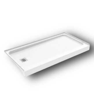 50843 60-in x 30-in Shower Base White Steel