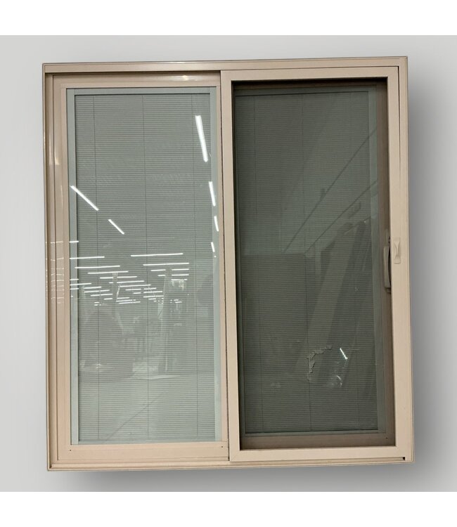 50849 Vinyl Sliding Patio Door With Blinds 72" x 80"H