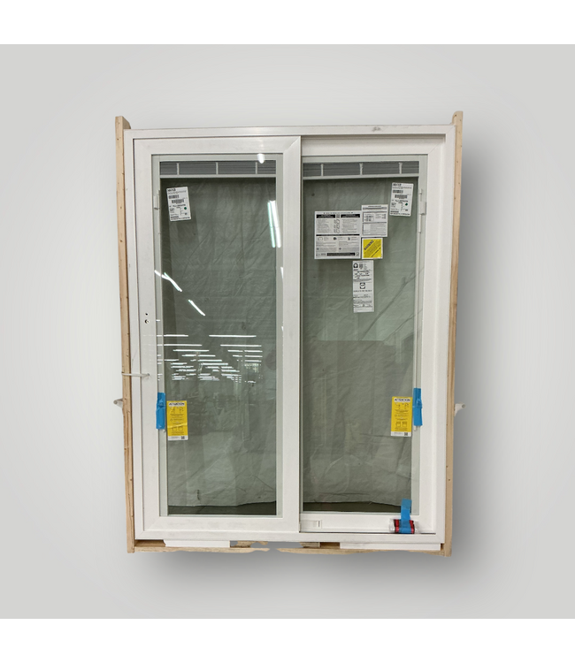 50866 White Vinyl Sliding Patio Door 61.625" x 79.75"
