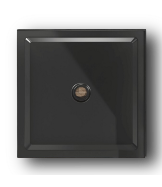 50867 Acrylic Shower Base Black 36" x 36"
