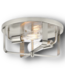 50871 McCoil 2-Light Brushed Nickel Flush Mount Light