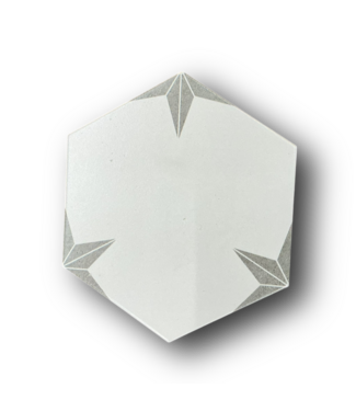 50874 Geometric Star Hexagon Porcelain Tile Set 60-sq.ft.