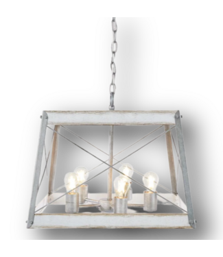 50888 Antique White Hanging Pendant Light