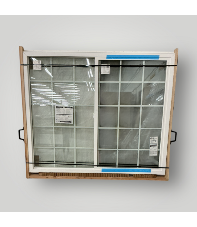 50910 White Vinyl Window Horizontal Slider 71.5"W x 59.5"H