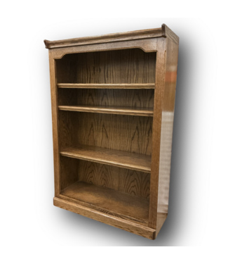 50919 Oak Wood Traditional Bookcase Medium Finish