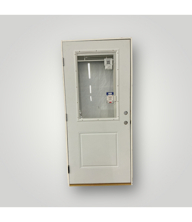 50929 Prehung Steel Entry Door with Blinds 36"x 80"