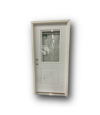 50929 Prehung Steel Entry Door with Blinds 36"x 80"