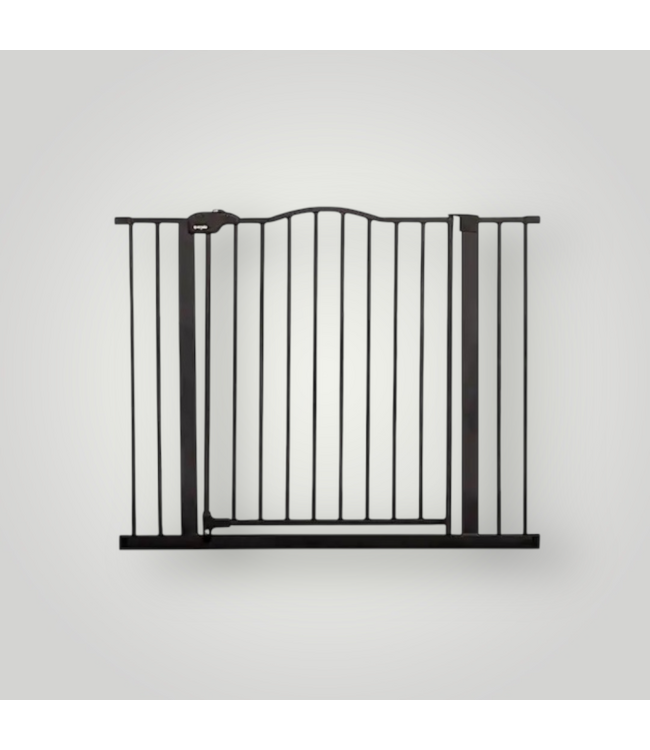 50934 74.5-in Black Metal Safety Gate
